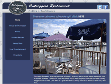 Tablet Screenshot of outriggersrestaurant.com
